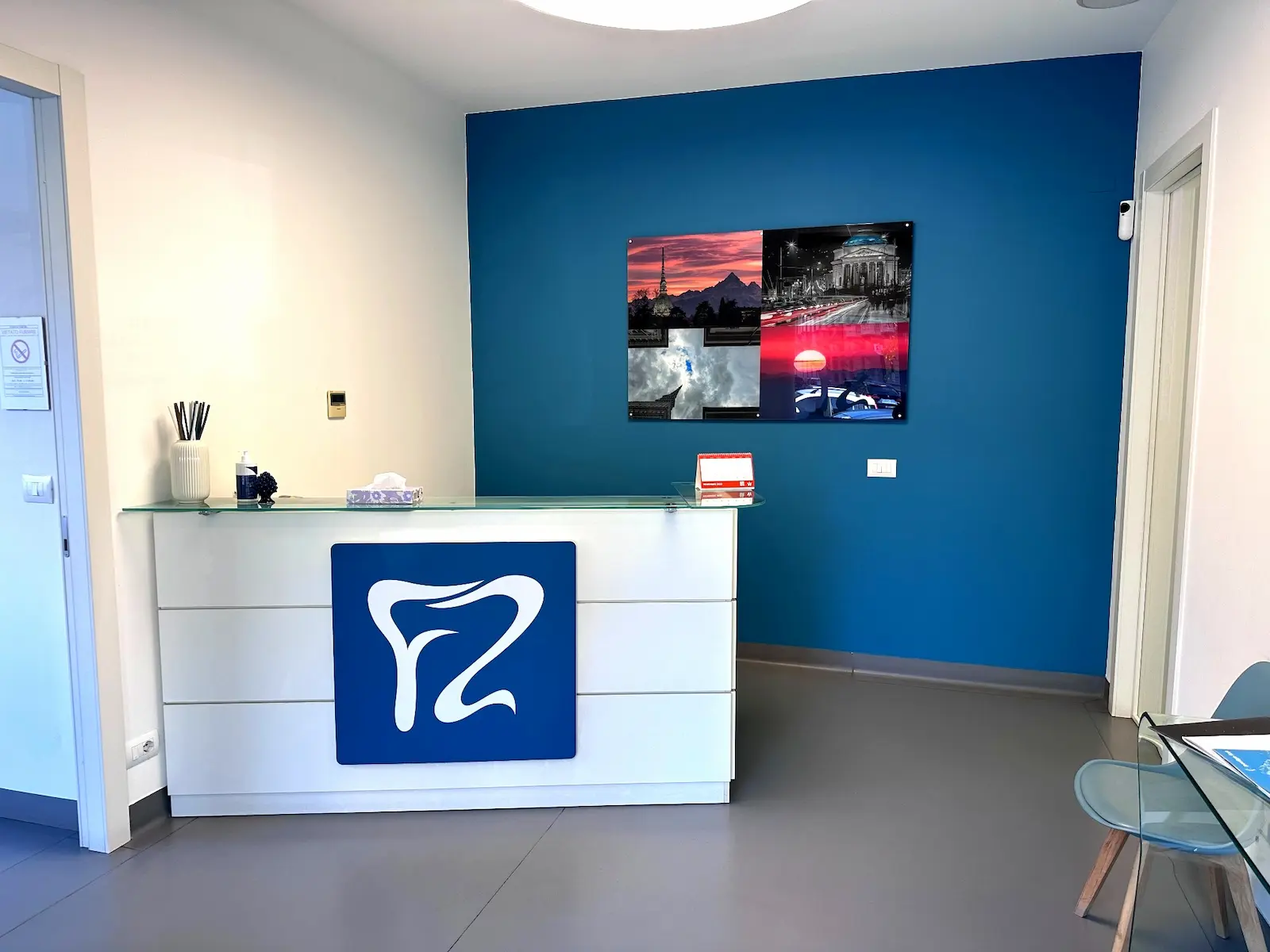 Reception dello studio dentistico FZ Dental Team a Torino